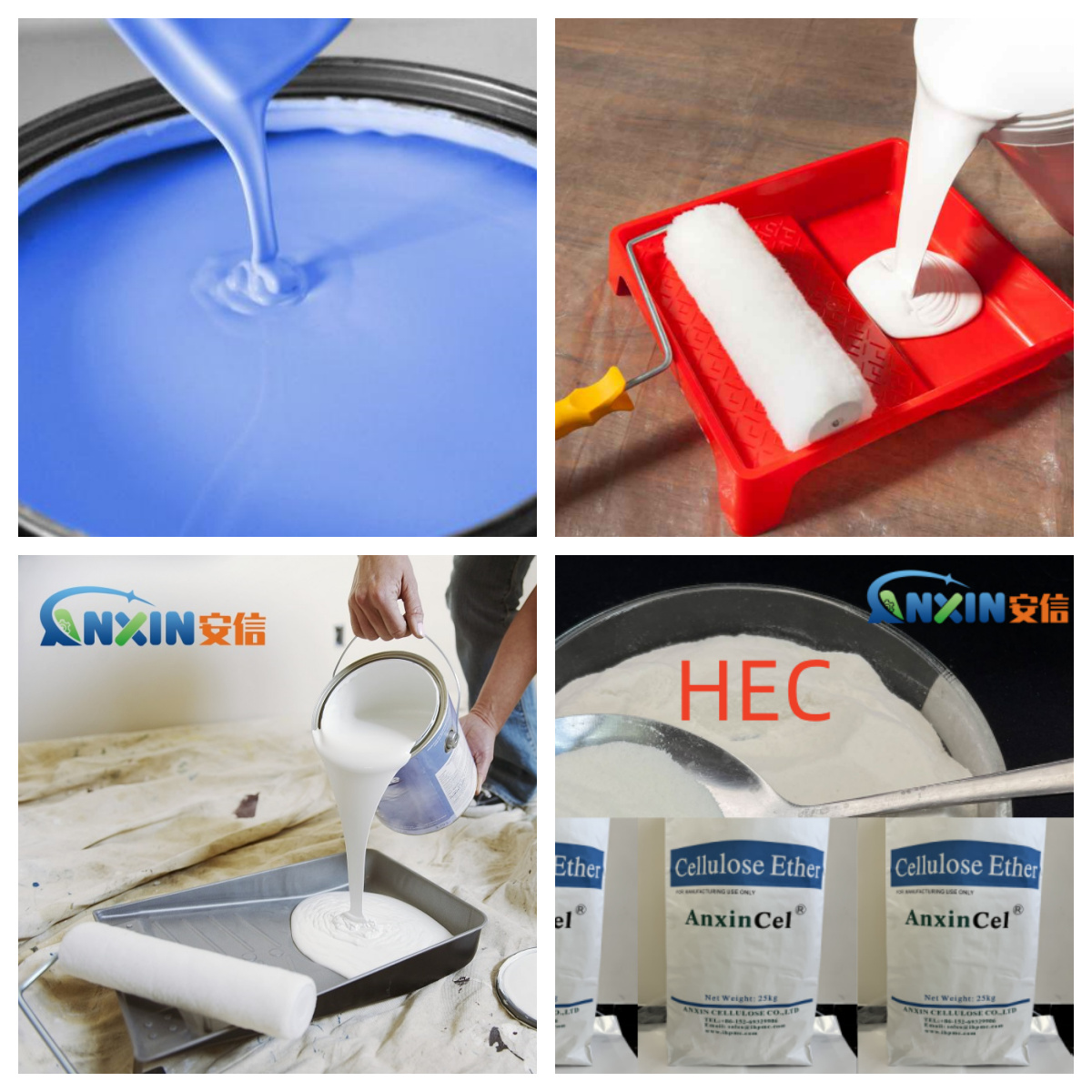 The role of different viscosity hydroxyethyl cellulose (HEC) in latex paint (2)
